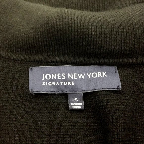 Jones New York Signature Small Cowl Neck Long Sleeve Sweater Viscose Stretch - Picture 5 of 9